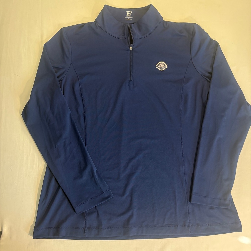 EP New York Mens XL Navy Blue Lahinch Golf Club 1/4 Zip Pullover Long Sleeve